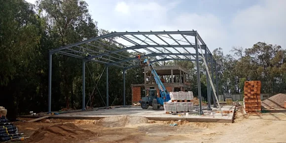 Montage d’une charpente métallique