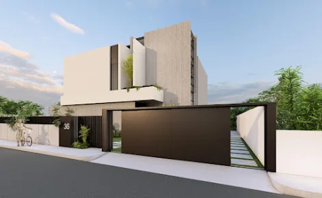 Villa aux volumes épurés